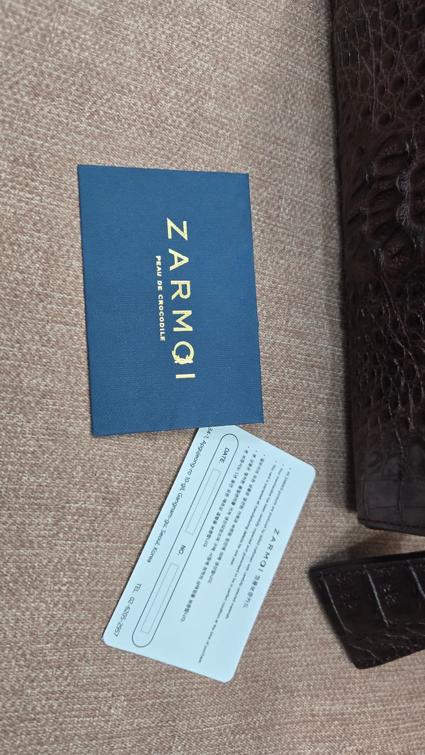 잘모이-브라운 악어가죽 토트백 자물쇠 장식 상품이미지7