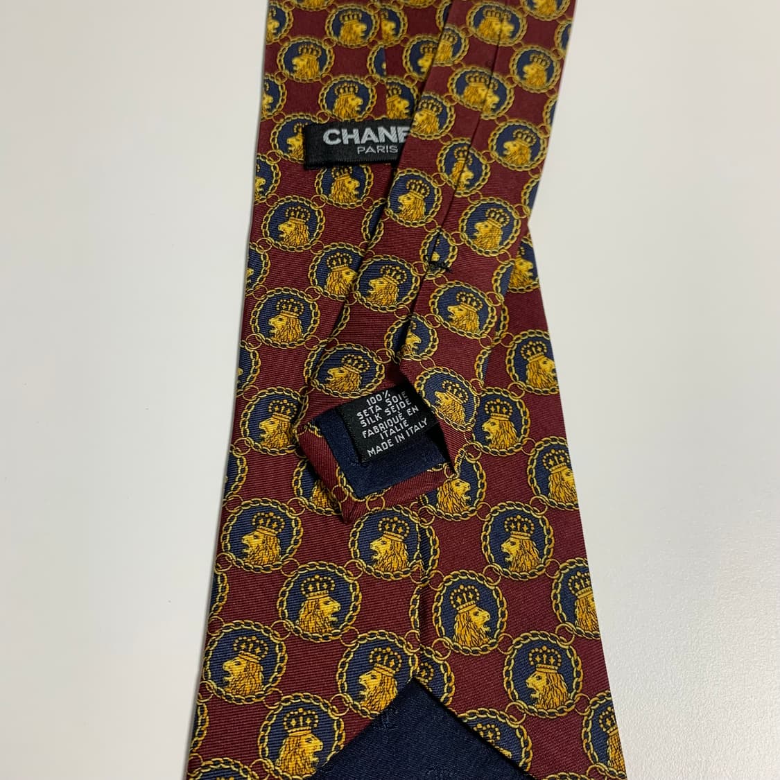 샤넬(CHANEL) 기하학적패턴 이태리 100실크 명품넥타이 A+등급 상품이미지7