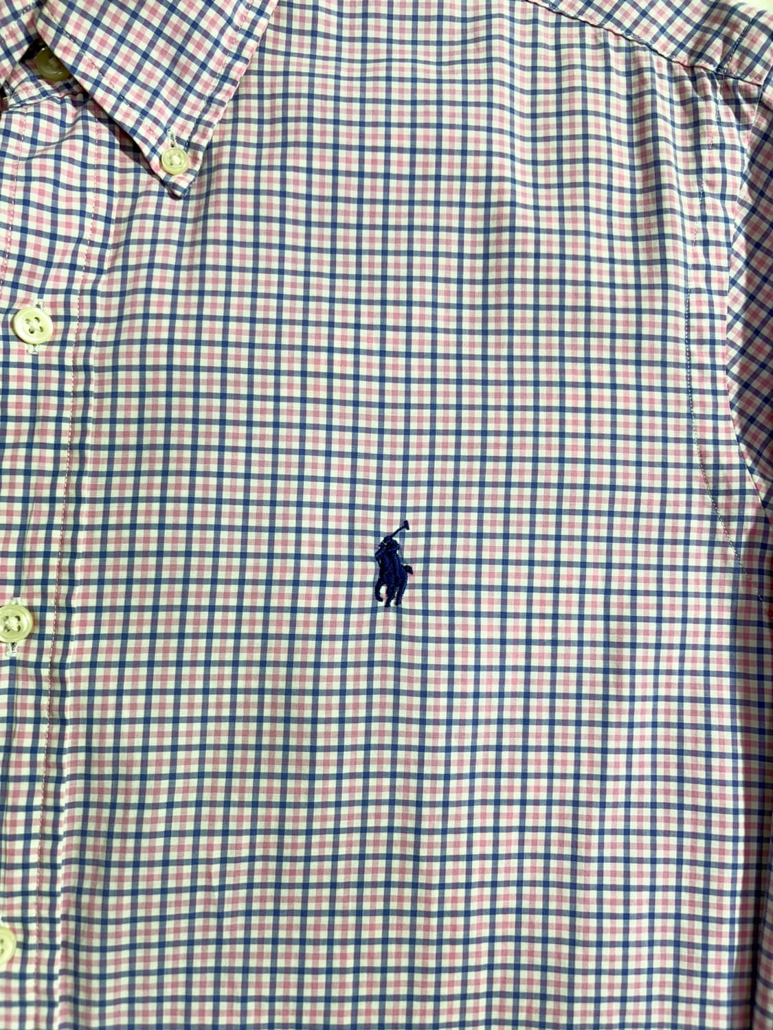 폴로 랄프로렌 네이비포니 멀티체크 셔츠  상품이미지5