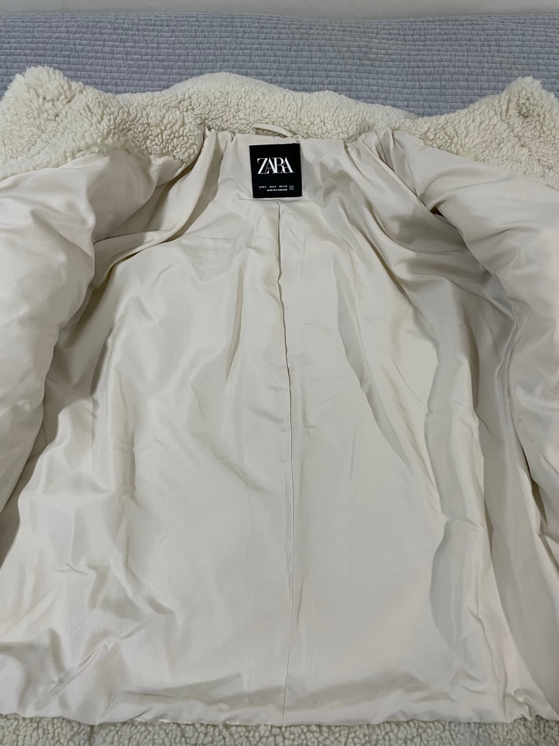 자라 뽀글이 자켓 S 사이즈 상품이미지5