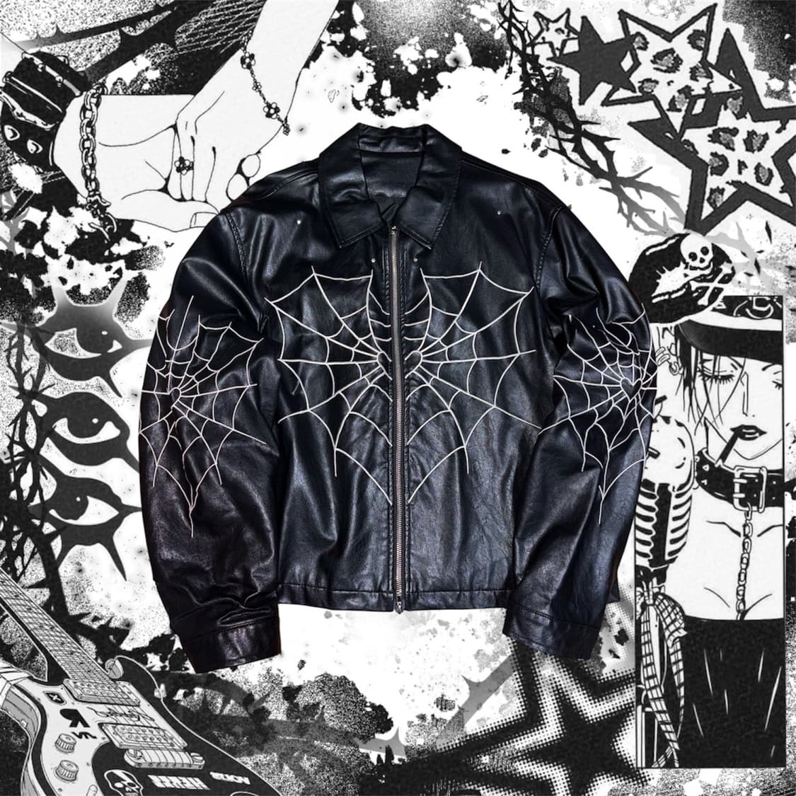 펑크 가죽자켓 상품이미지1