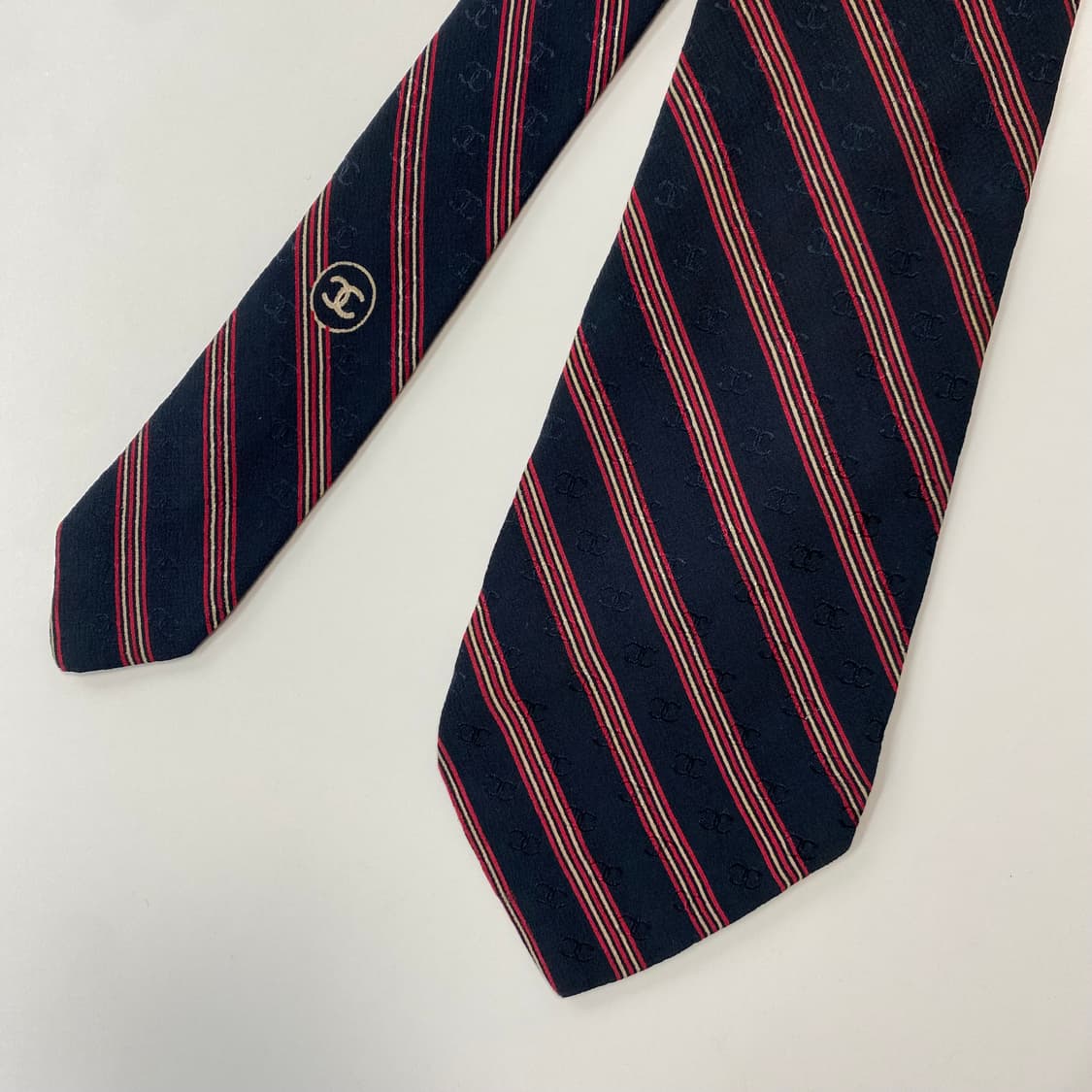 샤넬(CHANEL) 모노그램 명품 정품 넥타이 상품이미지1