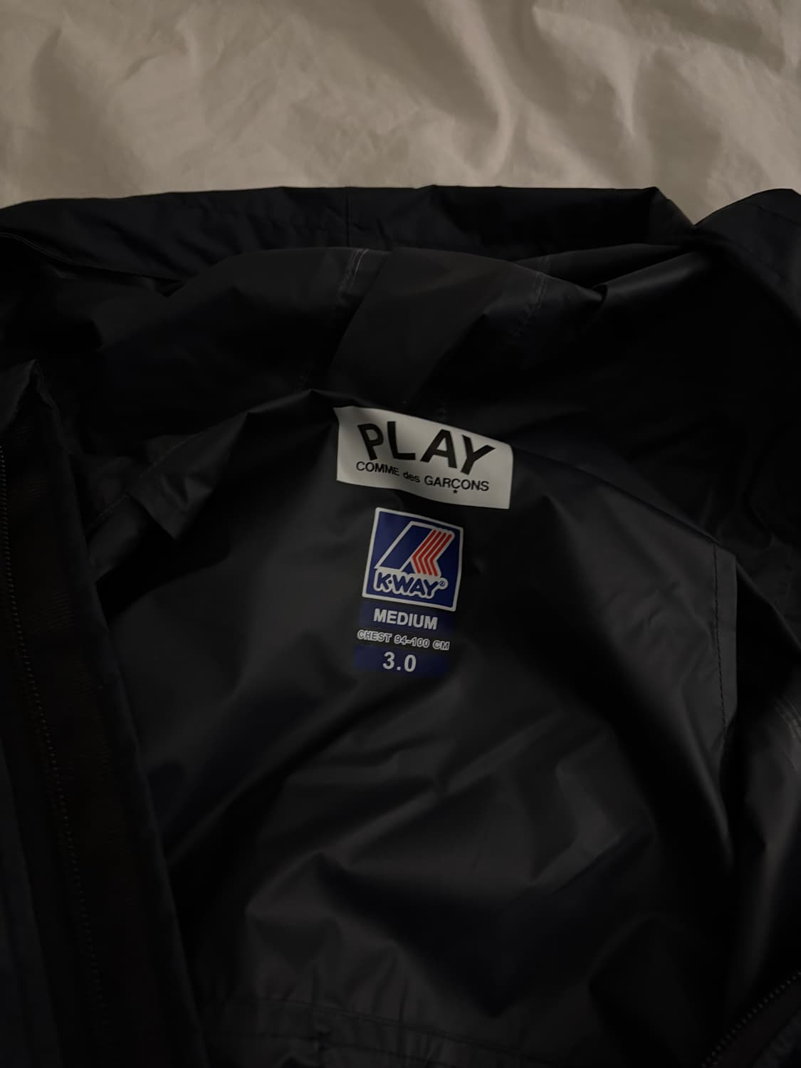 플레이꼼데가르송x까웨 풀 집 자켓(m) 상품이미지3