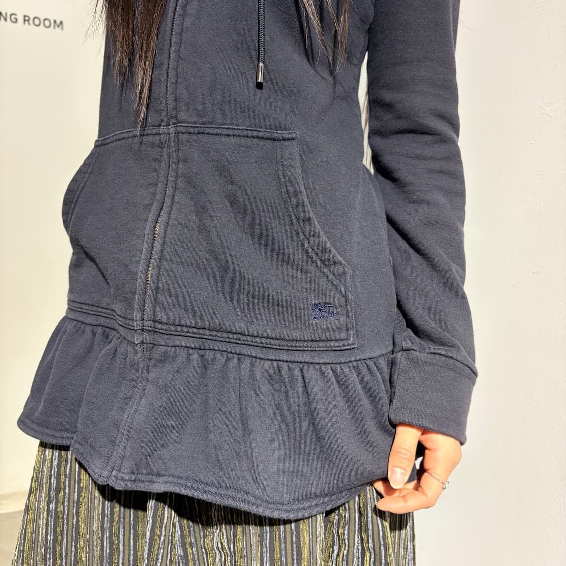 버버리 프릴 레이어드 원피스 후드집업 상품이미지2