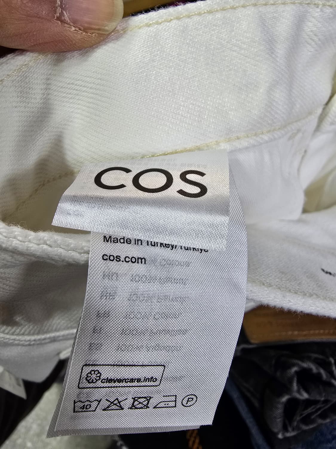 COS 코스 화이트 데님 팬츠 (1407) 상품이미지4