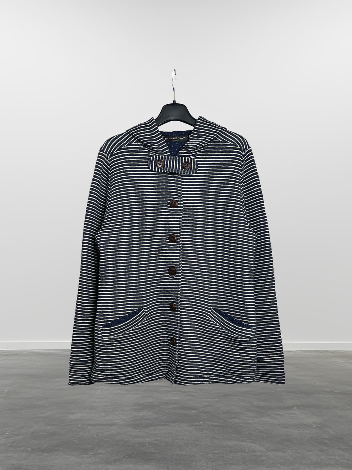 NERVEUX FEMME 스트라이프 후드 자켓 상품이미지1