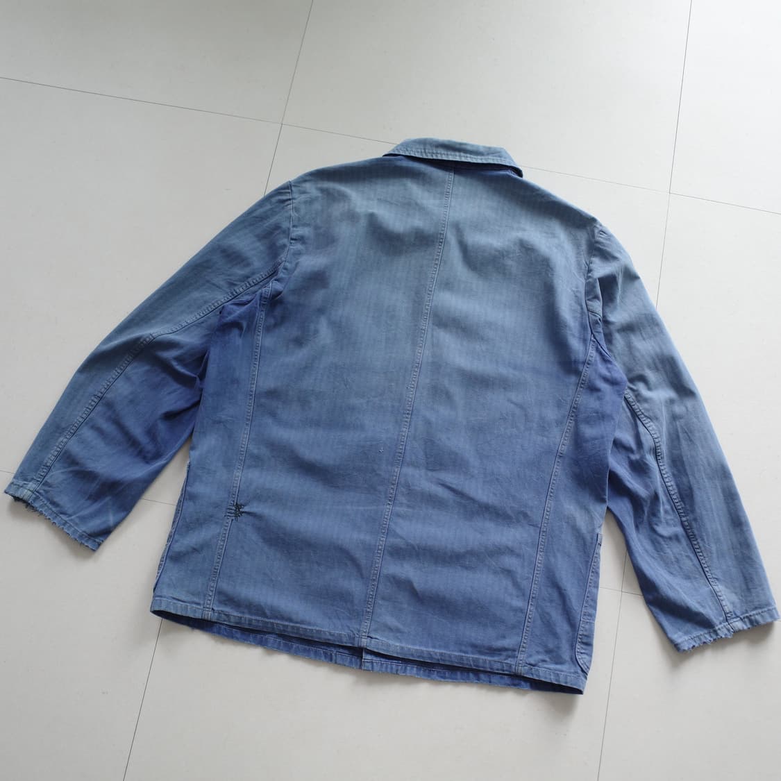프렌치 빈티지 HBT 워크 초어 자켓 페이딩 (100) 상품이미지6