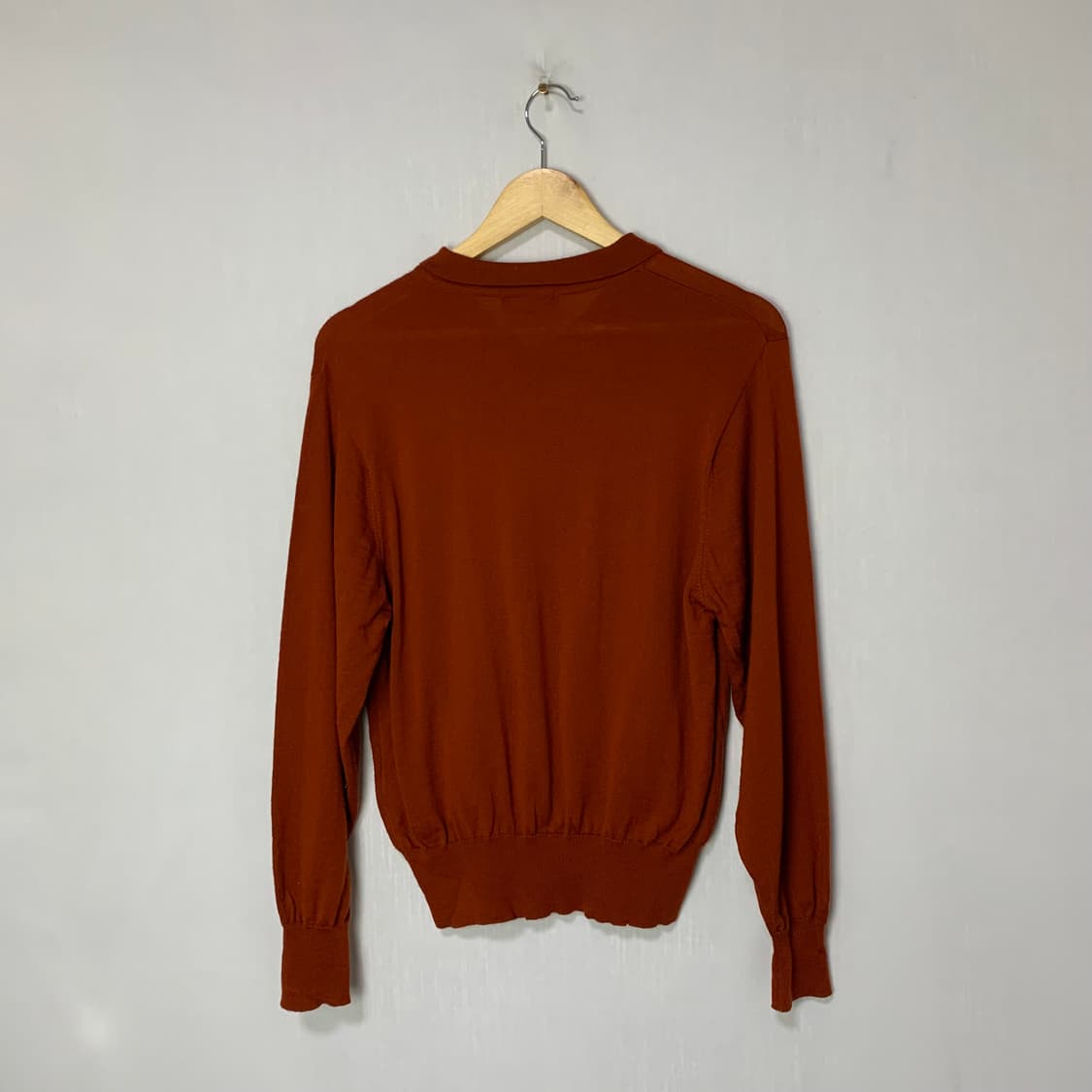 DAKS 닥스 오렌지브라운 카라 빈티지 니트 상품이미지7