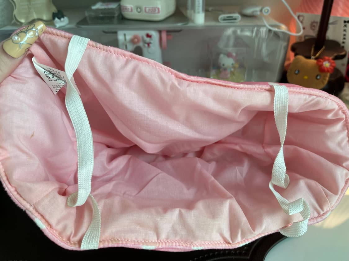 리락쿠마 핑크 땡땡이 티슈커버 상품이미지3