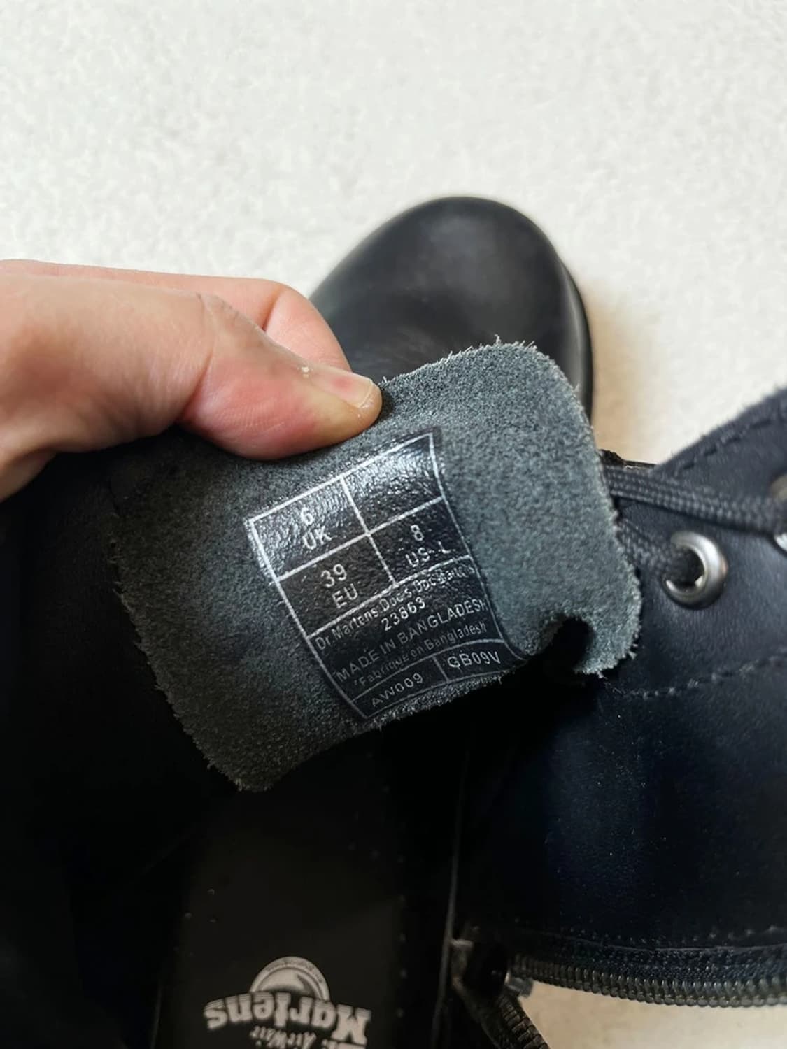 닥터마틴 1460 8홀 사이드지퍼 워커 A1839 상품이미지9