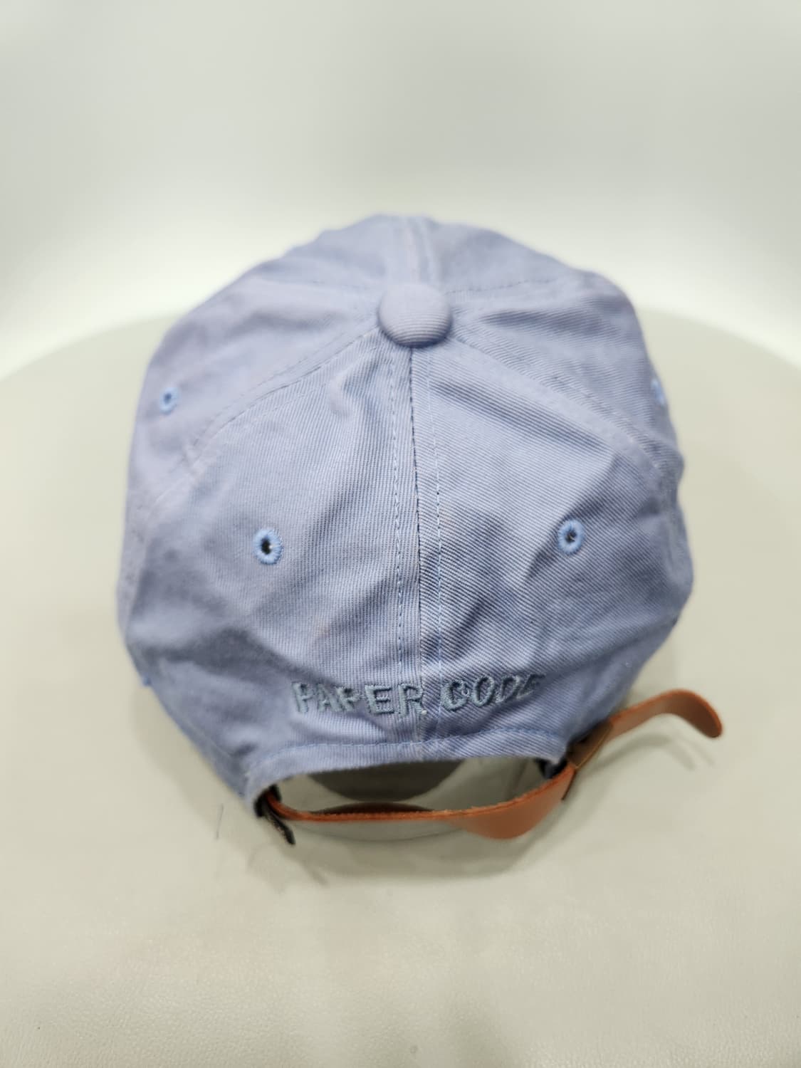 페이퍼코드 Paper Code 하늘색 바틀 자수 볼캡 모자 상품이미지4