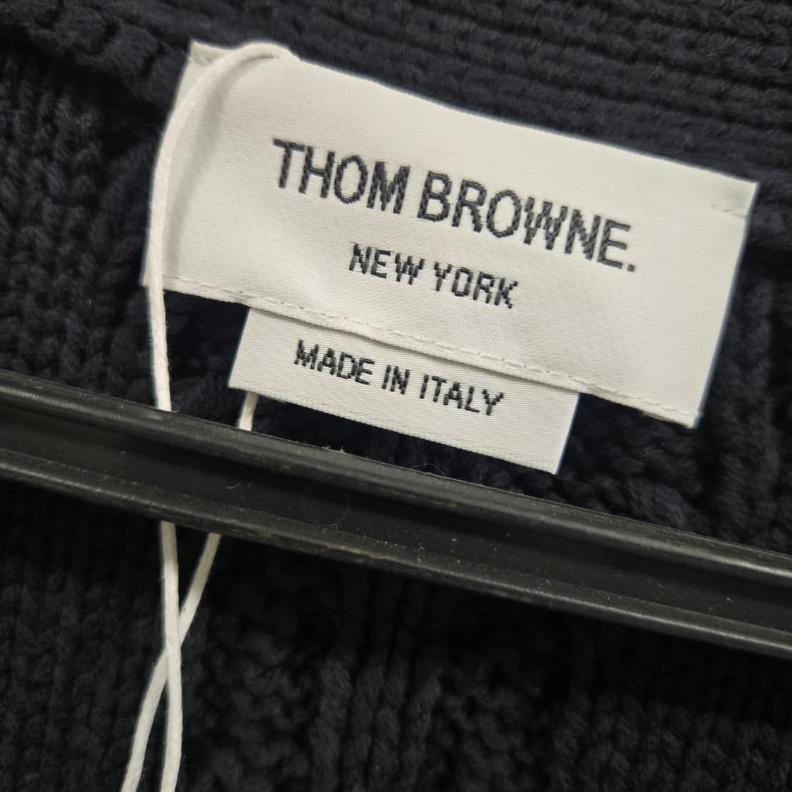 톰브라운 네이비 4선 케이블 가디건 상품이미지8