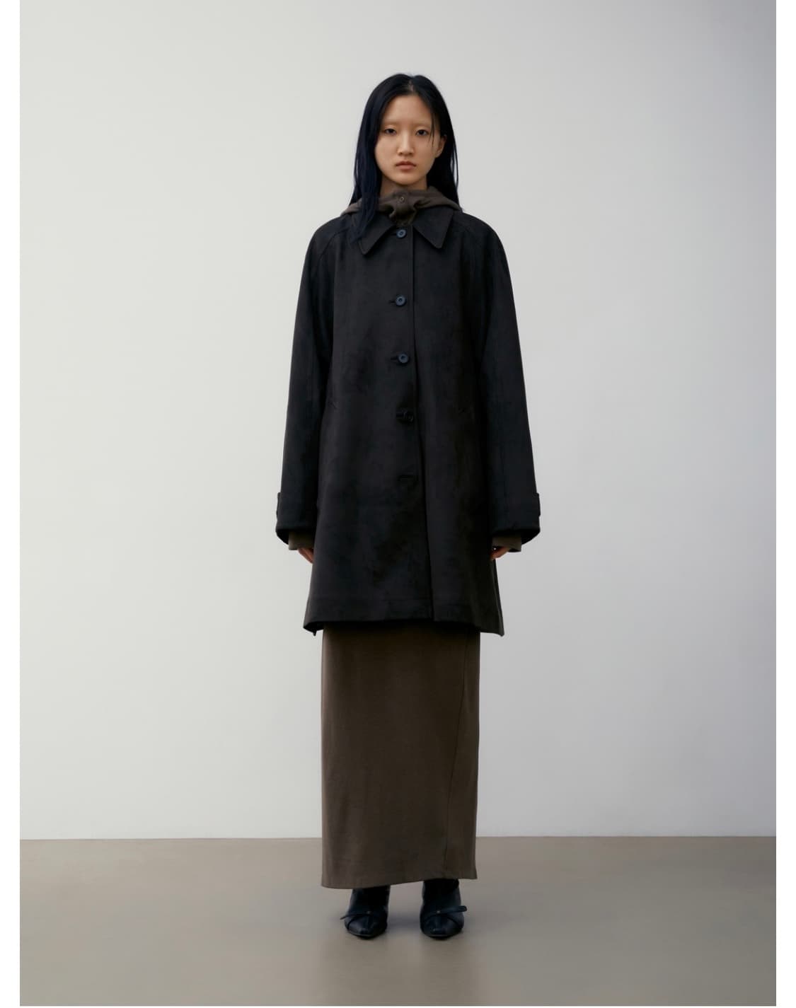 로우클래식 l 스웨이드 하프 코트 상품이미지3