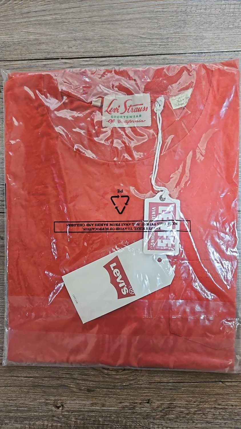 리바이스 LVC 1950'S 스포츠웨어 티셔츠 루이보스 티 레드 M 상품이미지1