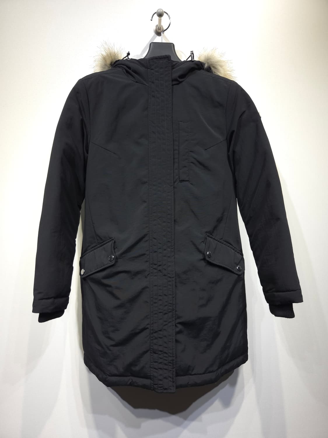 타미힐피거 블랙 다운 롱패딩_XS 상품이미지2