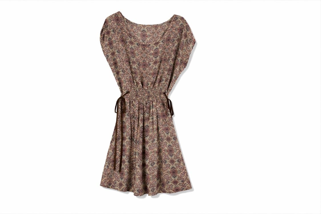 Side Tie Paisley Mini Dress 상품이미지1