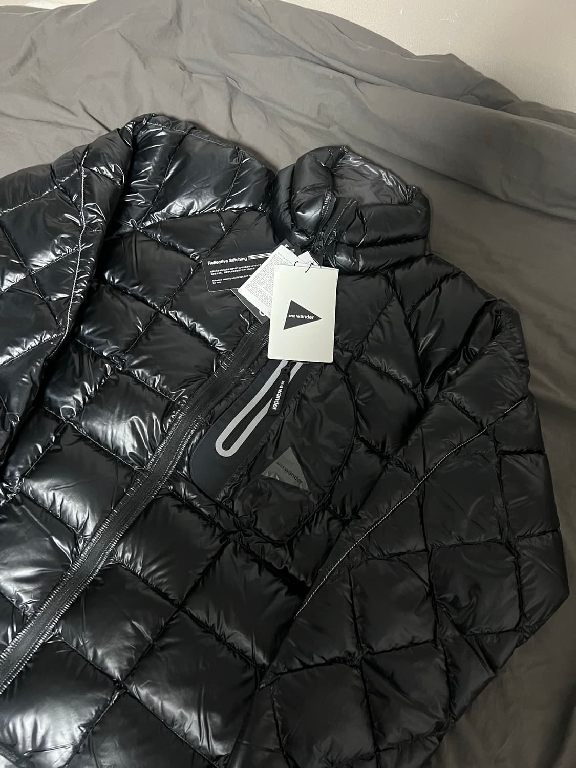 (XL) 앤드원더 다이아몬드 스티치 패딩 상품이미지1