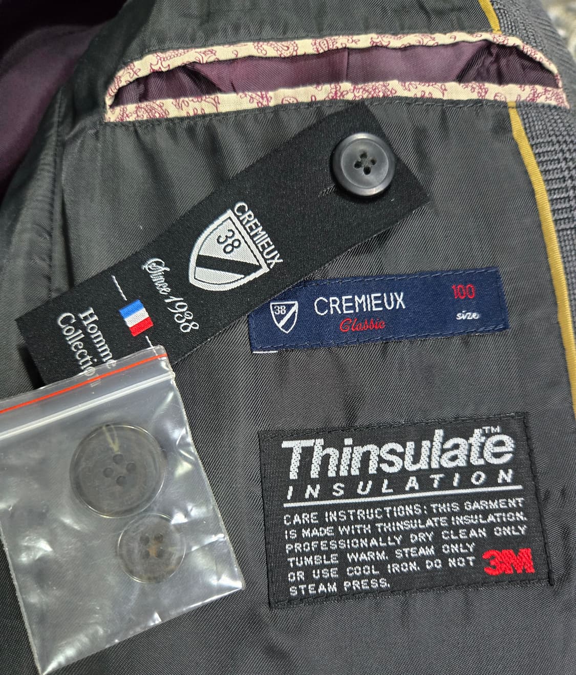 크레뮤 신슐레이트 패딩 콤비 자켓 100 상품이미지9