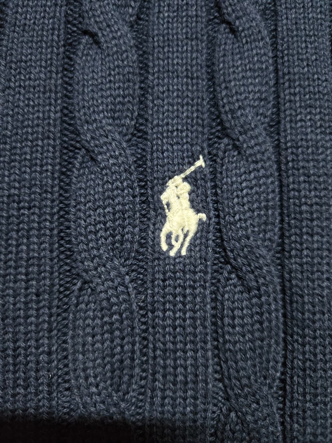 폴로 랄프로렌 여성 네이비 케이블 니트 상품이미지2