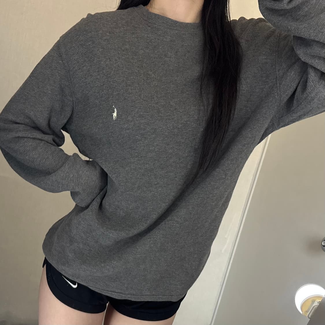 폴로 그레이 맨투맨  상품이미지1