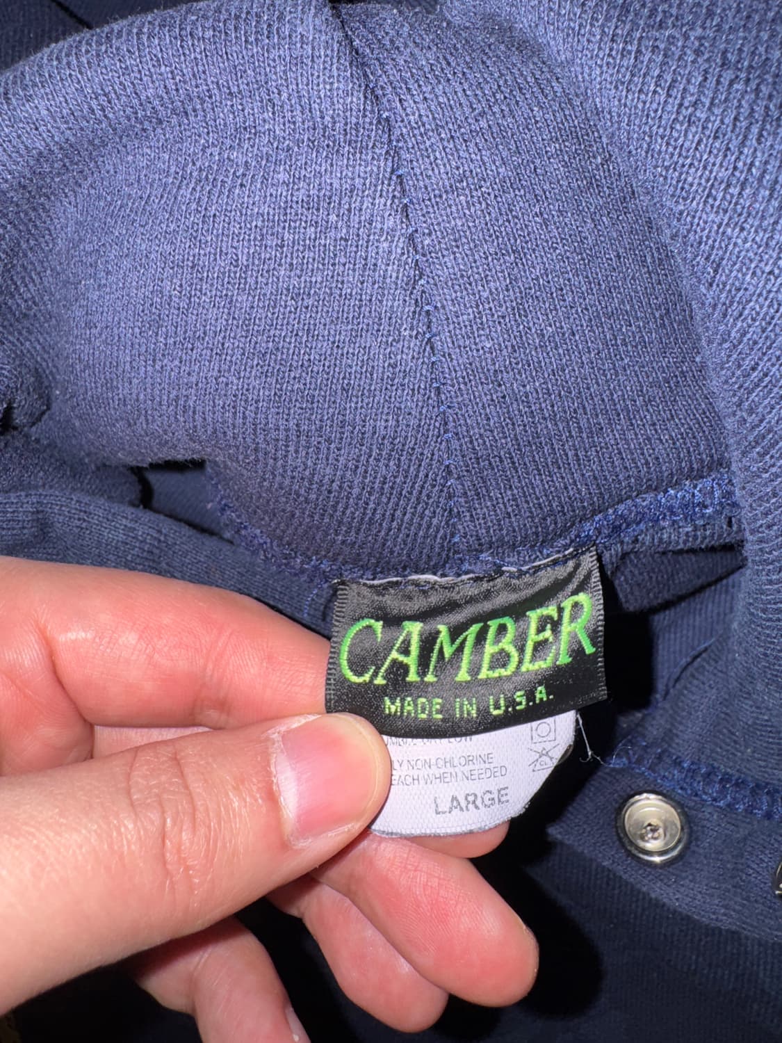 [L] 캠버 네이비 더블페이스 후드 상품이미지3