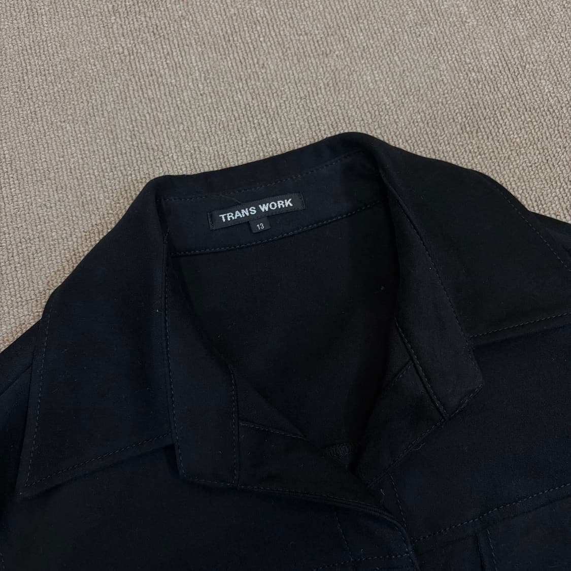 TRANS WORK 우먼스 스웨이드 셔츠  상품이미지2