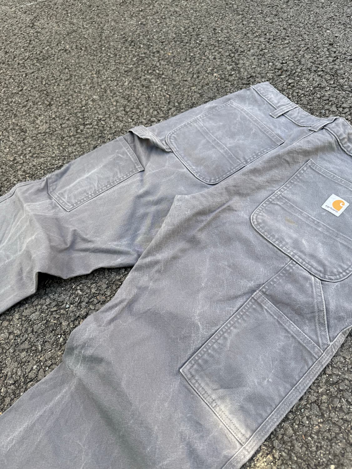 칼하트 빈티지 싱글니 워크팬츠 그레이 상품이미지9