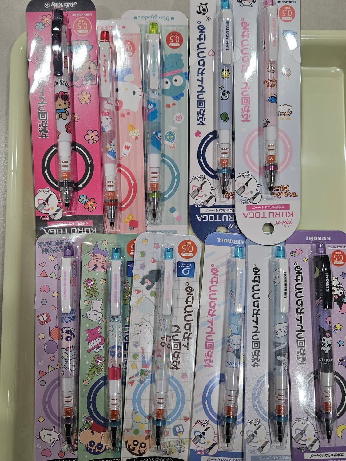 (정품)키티 한교동 다마고치 짱구 시나모롤 쿠로미 쿠루토가 0.5mm 샤 상품이미지1