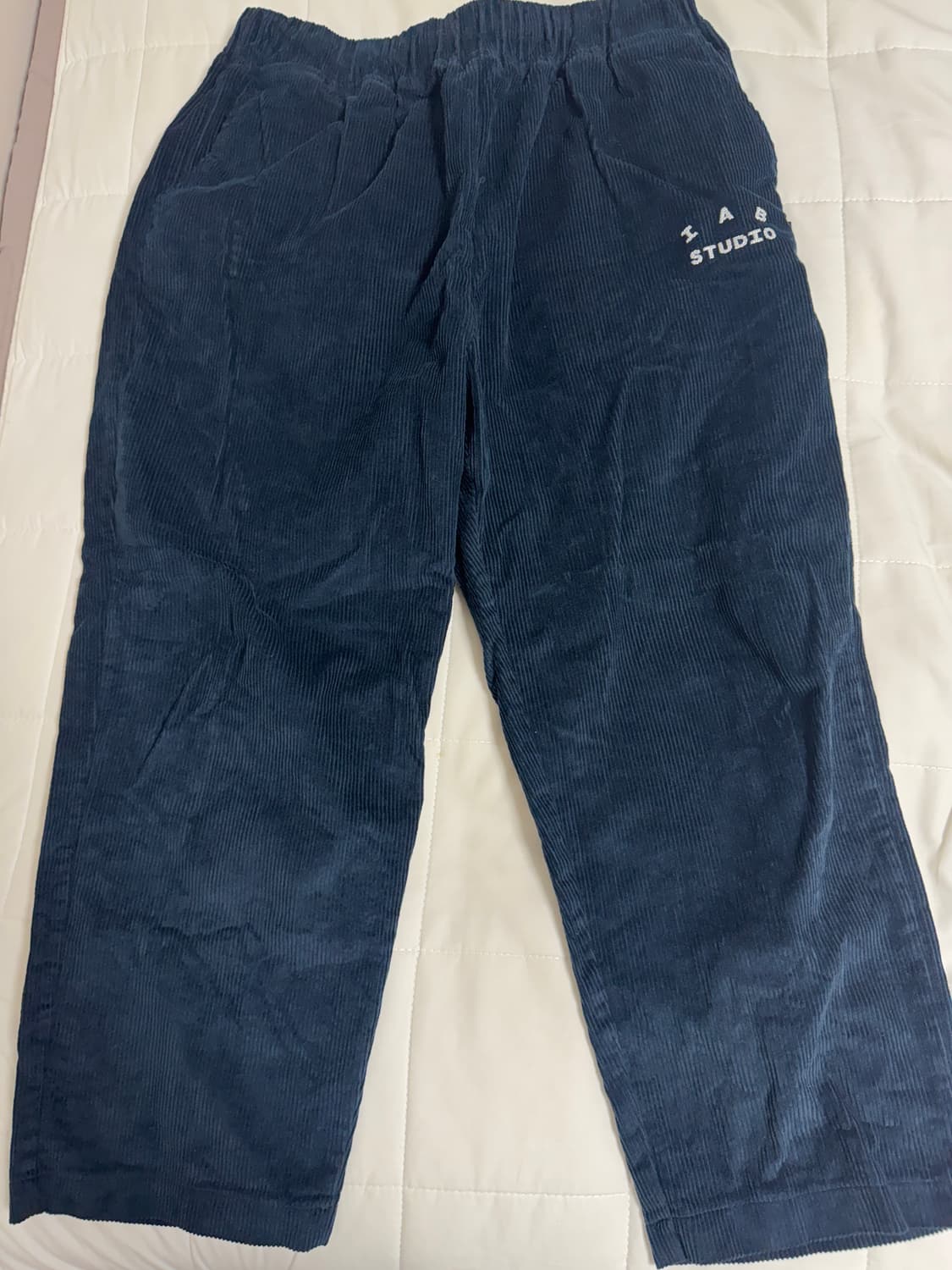 아이앱스튜디오 코듀로이 팬츠 xxl 네이비 상품이미지1