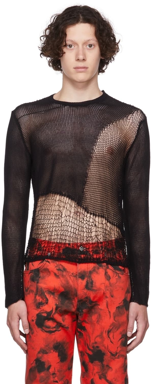 헤븐 바이 마크 제이콥스 블랙 코튼 스웨터 상품이미지4