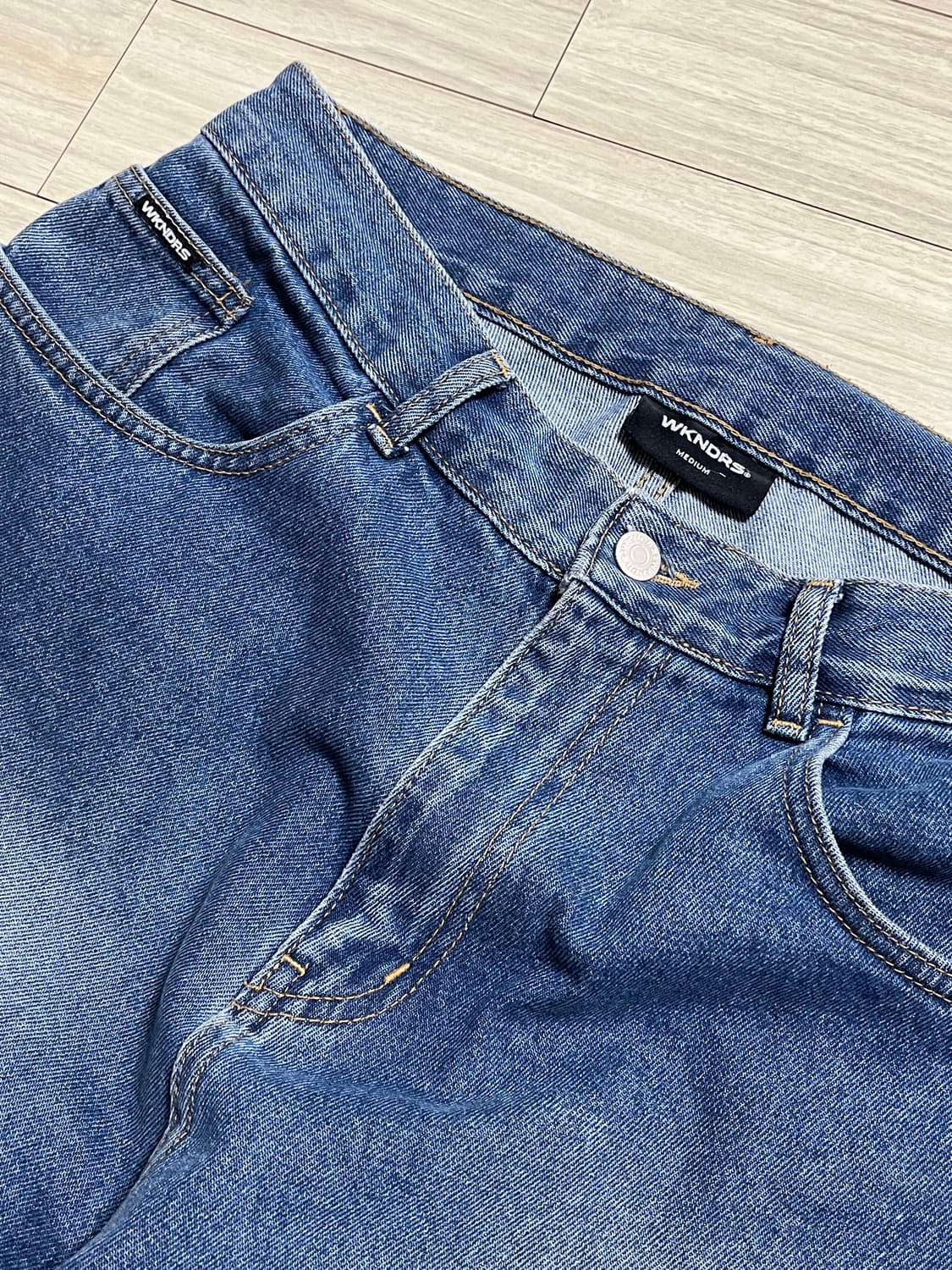 위캔더스 페인팅 데님 M 상품이미지2