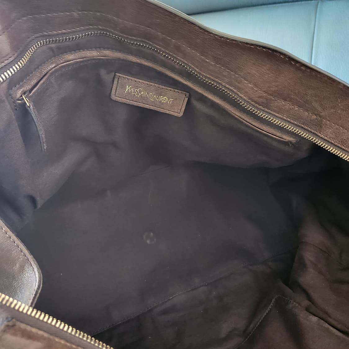 YSL 입생로랑 정품 금장 카바시크백  브라운 빅사이즈 오버사이즈 토트백 상품이미지9