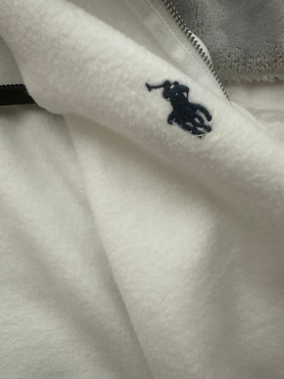 폴로 화이트 후드집업 QR택 o 상품이미지4