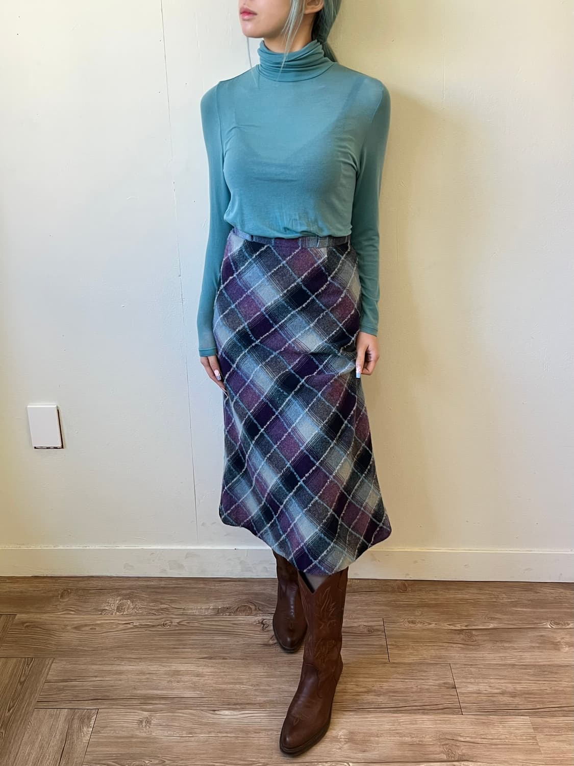 Aloe 스카이블루 터틀넥 상품이미지6