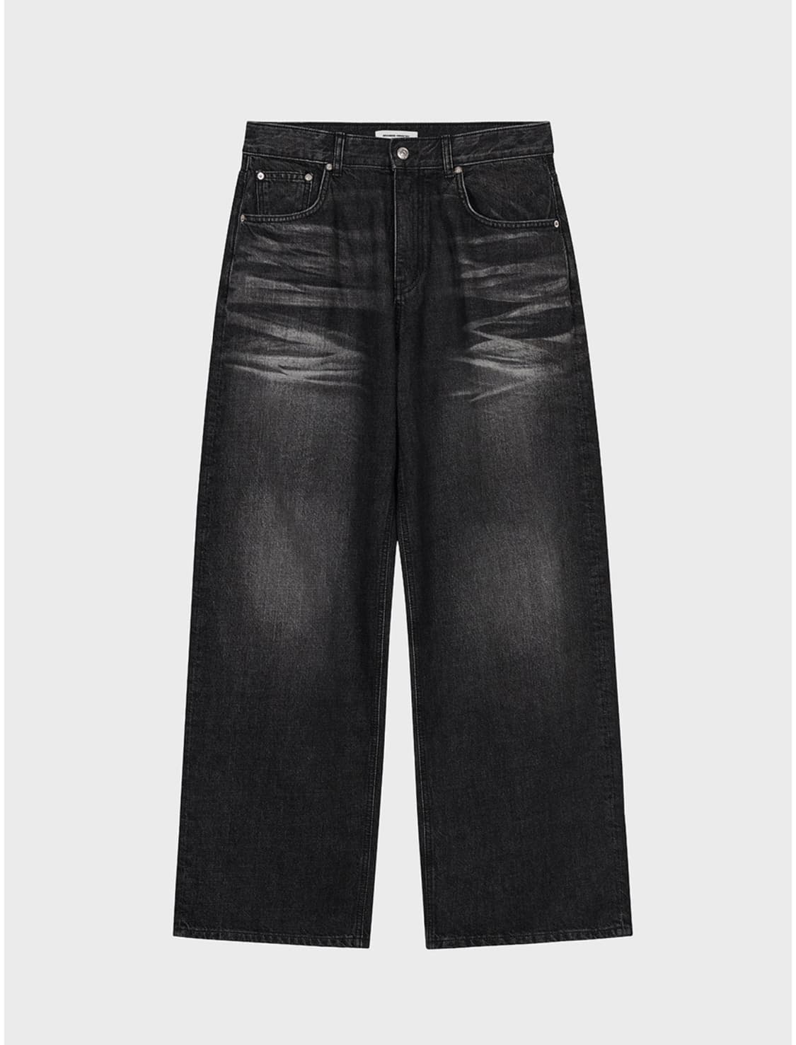 브랜디드 블랙 와이드 데님 팬츠 청바지 34 상품이미지3