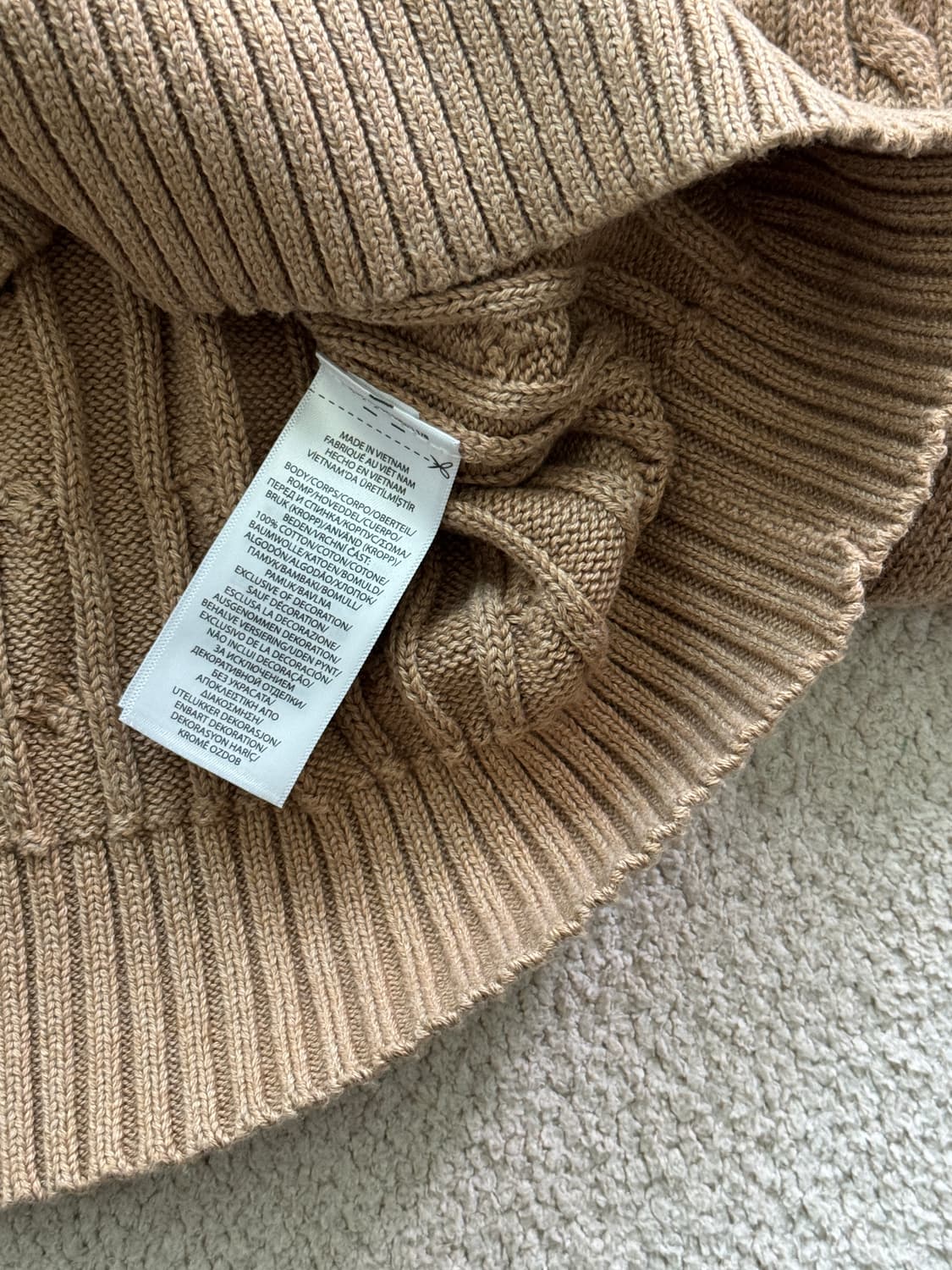 (새상품/정품) 폴로랄프로렌 코튼 꽈배기 니트(여XL) 상품이미지4