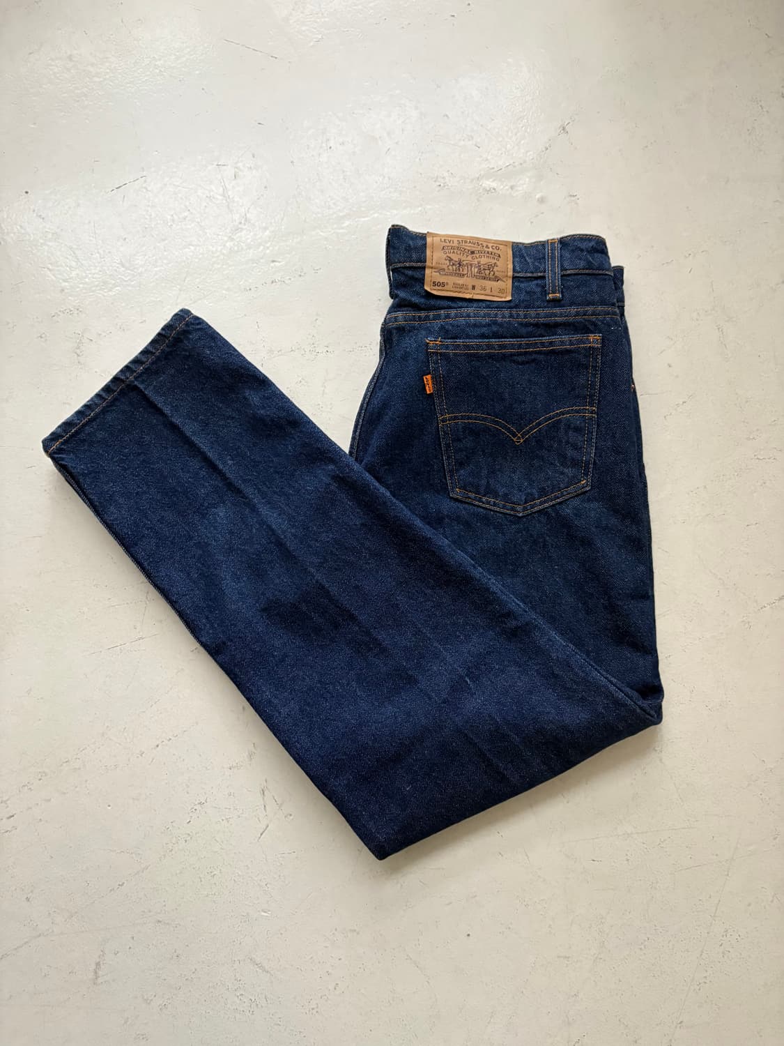 90‘s vtg Levi’s 505 Orange tab denim 상품이미지10
