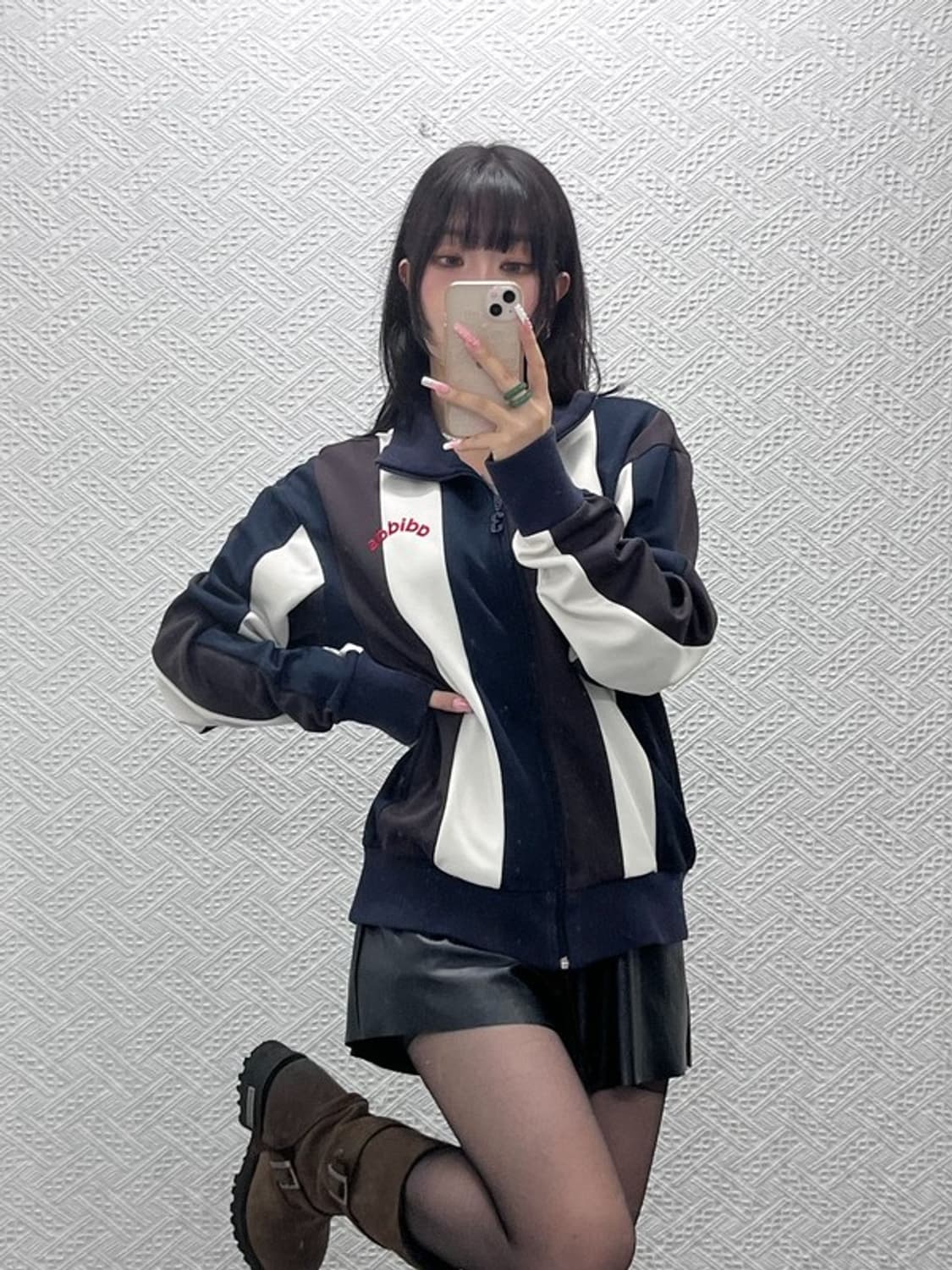 아디다스 올드스쿨 레트로 스트라이프 져지 집업 105 C12427 상품이미지1