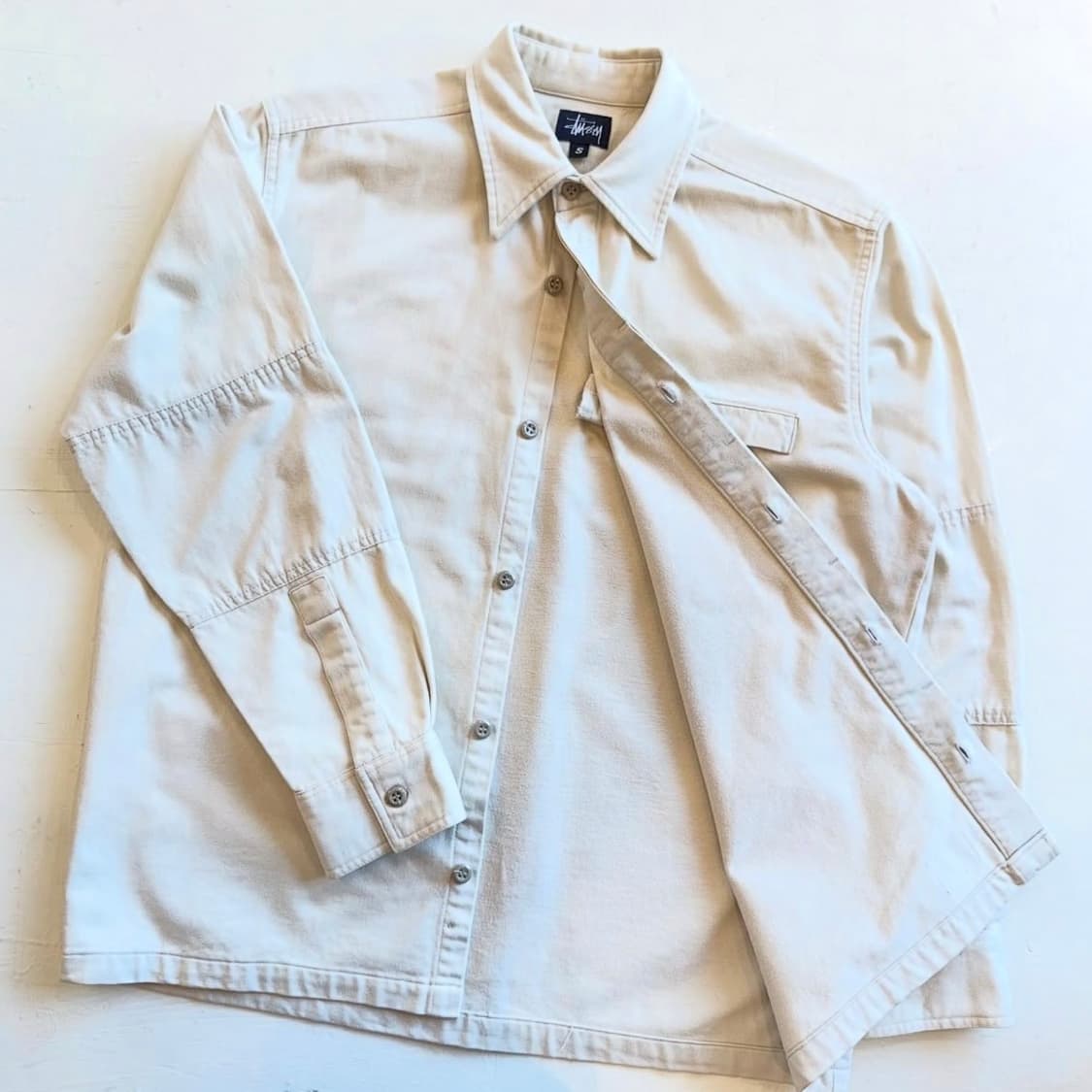 90s U.S.A 올드 스투시 셔츠 자켓 상품이미지4