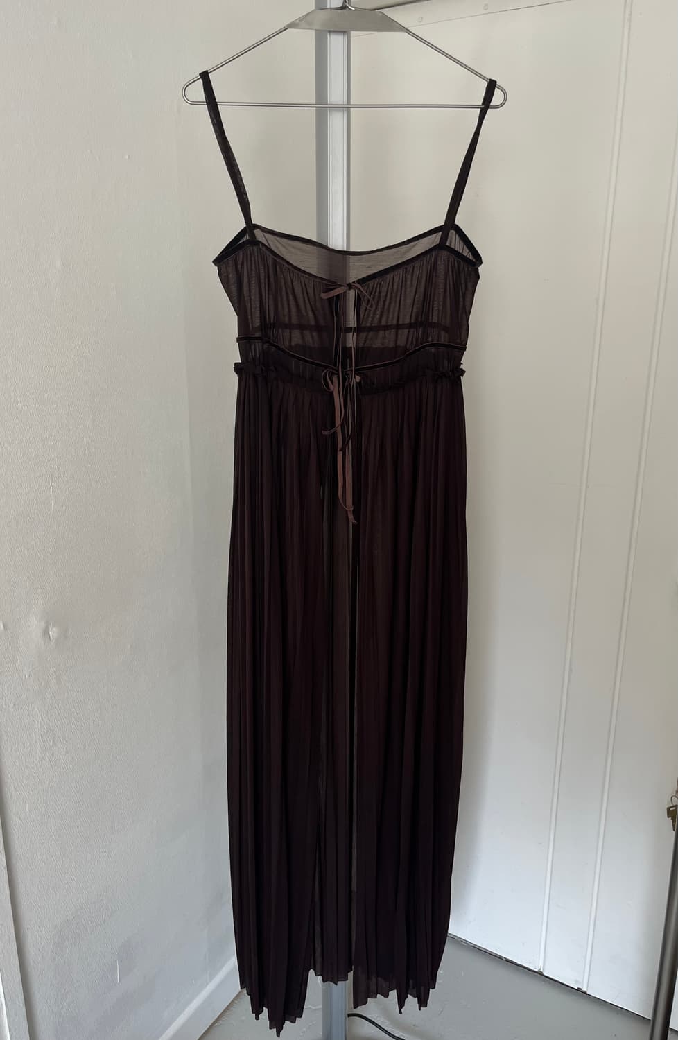 brown sheer dress 상품이미지5