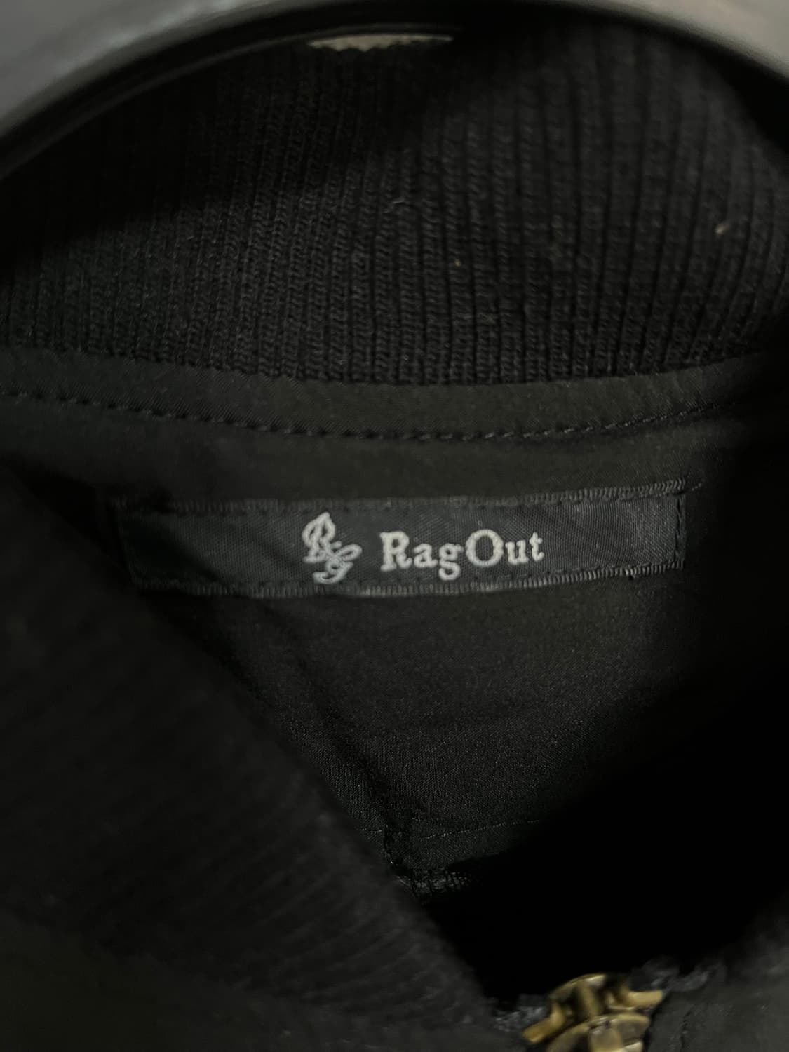 일본 제품 Rag Out 블랙 롱 블루종 자켓 L 상품이미지3