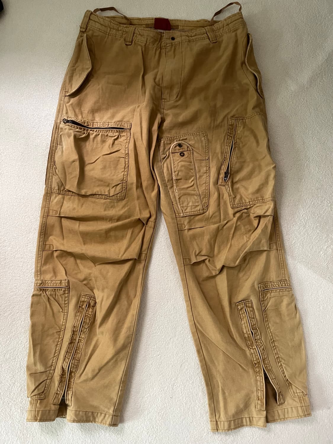 빈티지 10포켓 베이지 카고 팬츠 상품이미지1