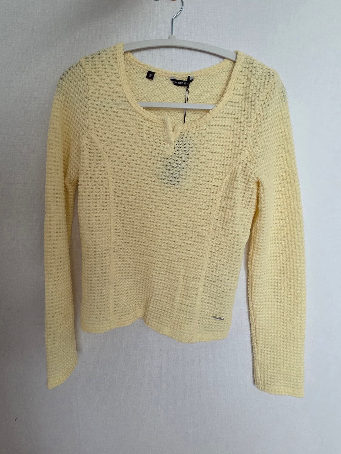 Guess 와플티_엘로우_xs(택 안뗀 새상품) 상품이미지2