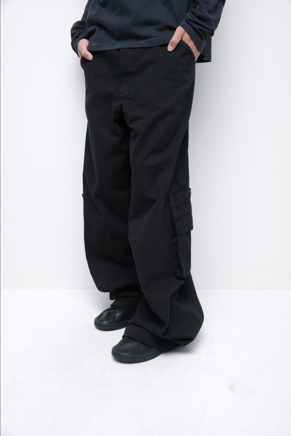 [2] Cargo Chino Pants (Black) 상품이미지1
