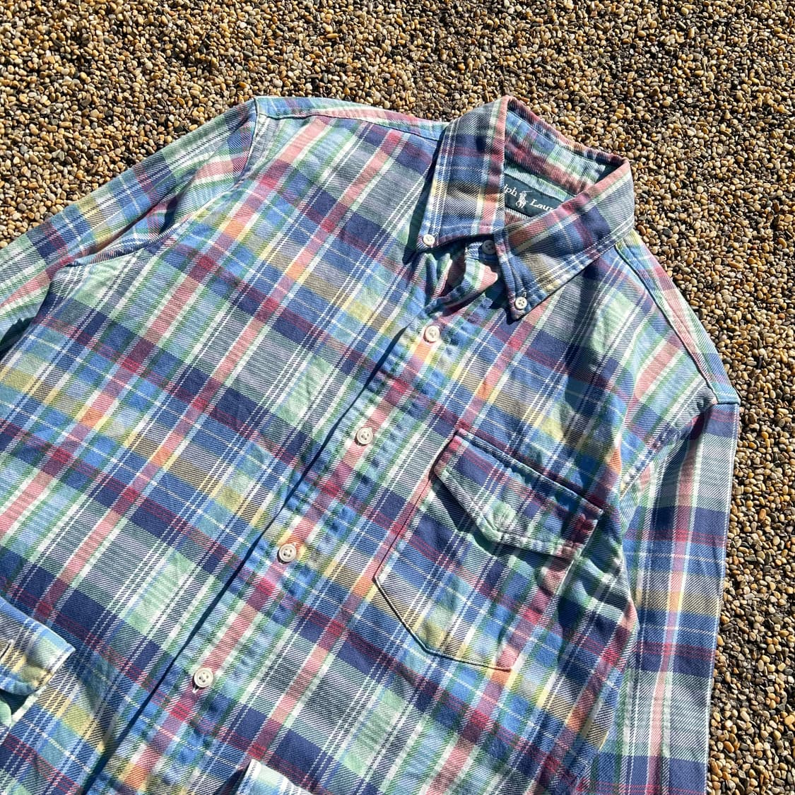 폴로 랄프로렌 리워크 체크 셔츠 상품이미지2