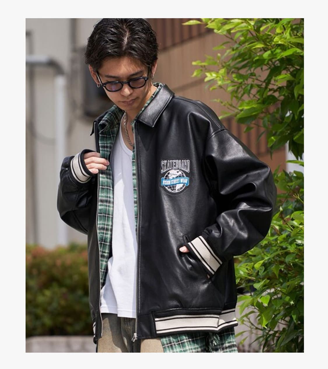 VISION STREET WEAR - LEATHER VARSITY JK 상품이미지3