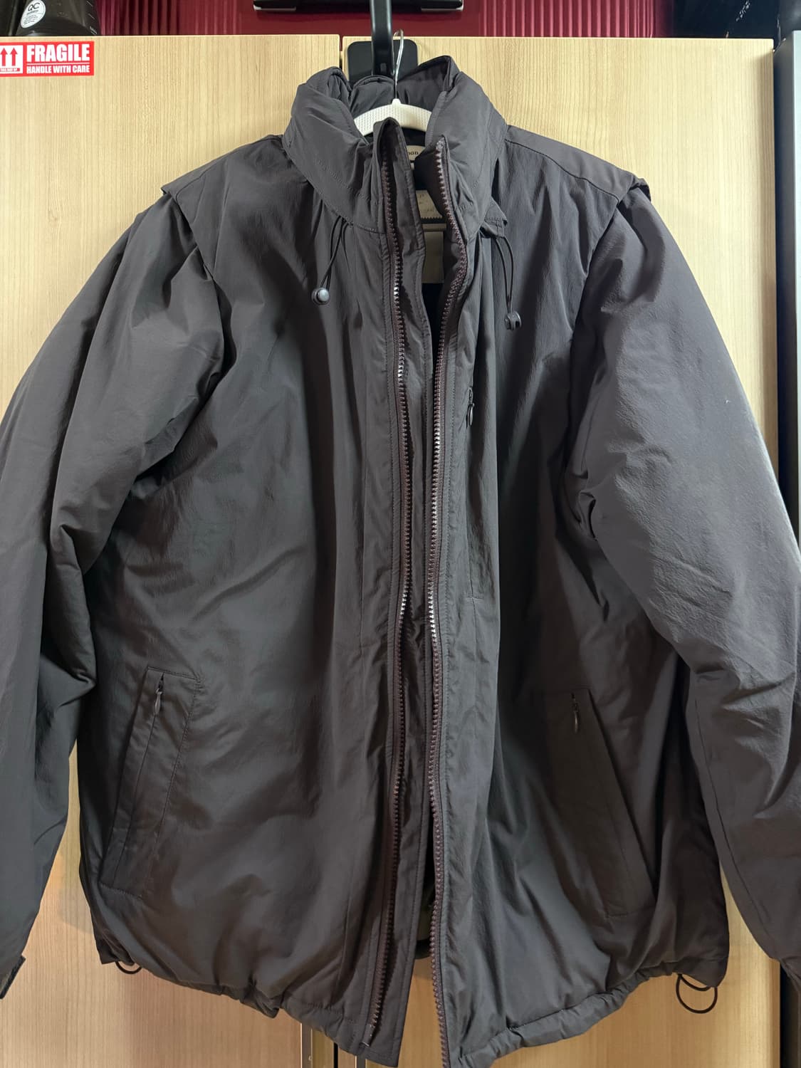 아르반 후디드 유틸리티 패딩 퍼블브라운 2사이즈 상품이미지1