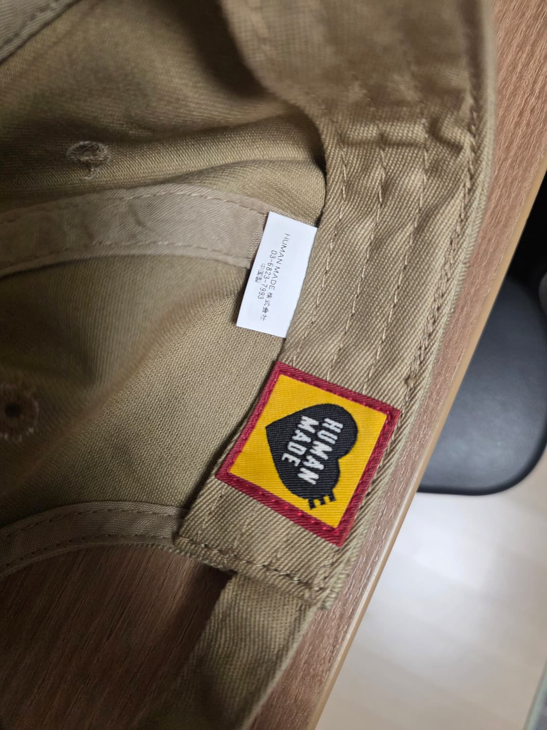 휴먼 메이드 6 패널 트윌 캡 베이지 상품이미지4