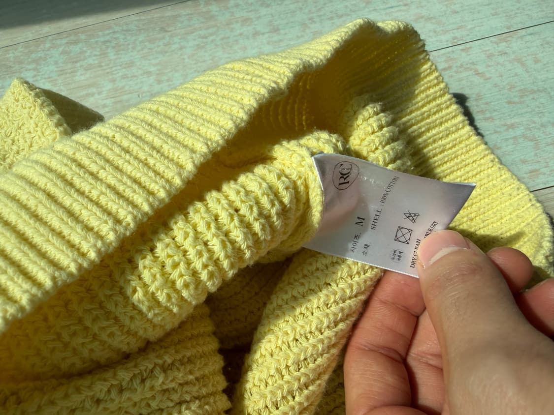 렉토 레몬 레이어드 니트 판매(착샷) 상품이미지4