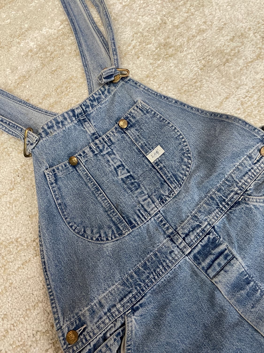 90s [M] 리 Lee Union Made 데님 오버롤 상품이미지2